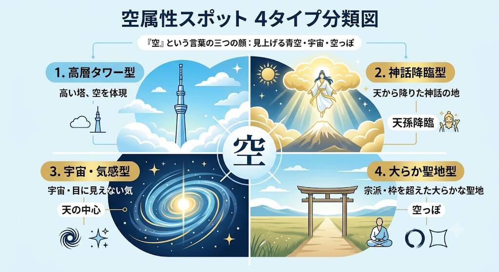 空属性スポット4タイプ分類図