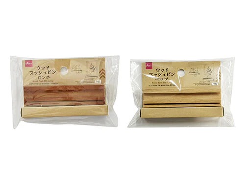 ウッドプッシュピンの実物